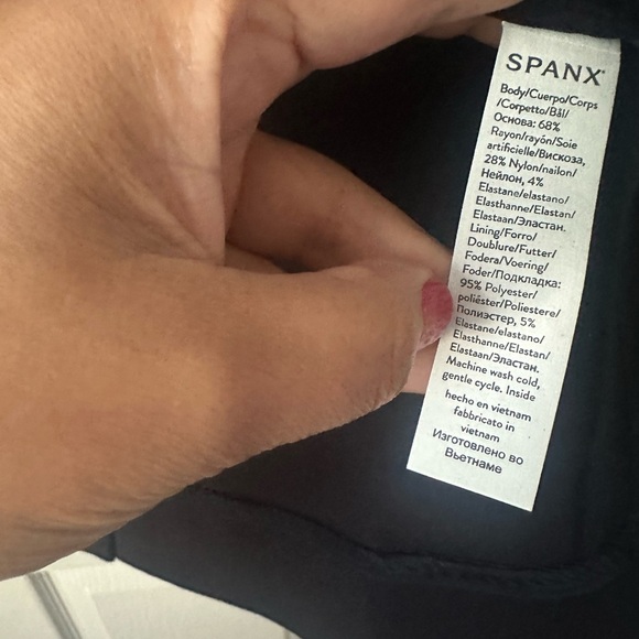 SPANX The Perfect Collarless Blazer Classic Navy Size M - Picture 4 of 4